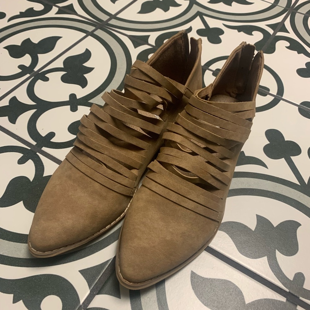 Miim Tan Booties